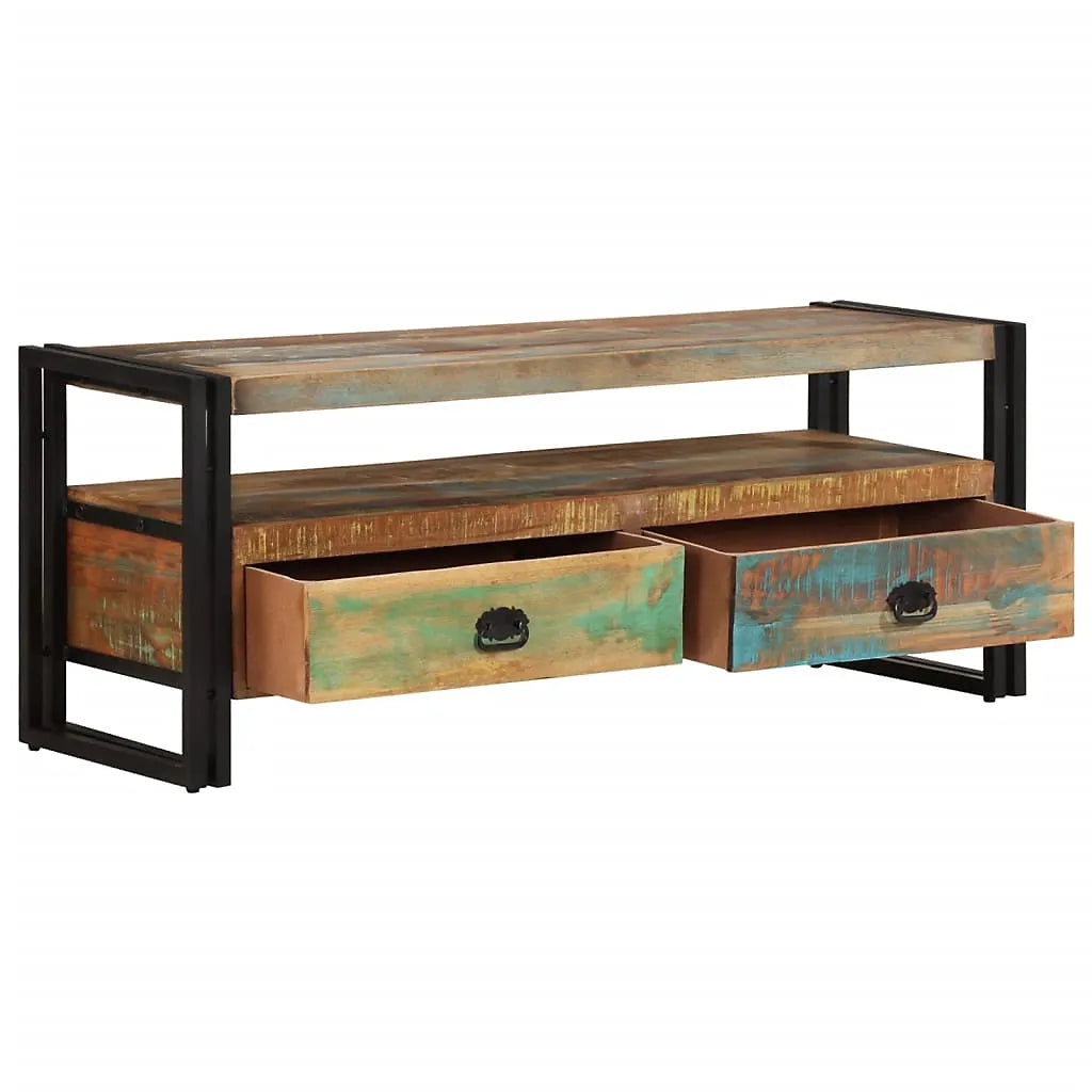 Berkfield TV Cabinet Solid Reclaimed Wood-Furniture Kingdom