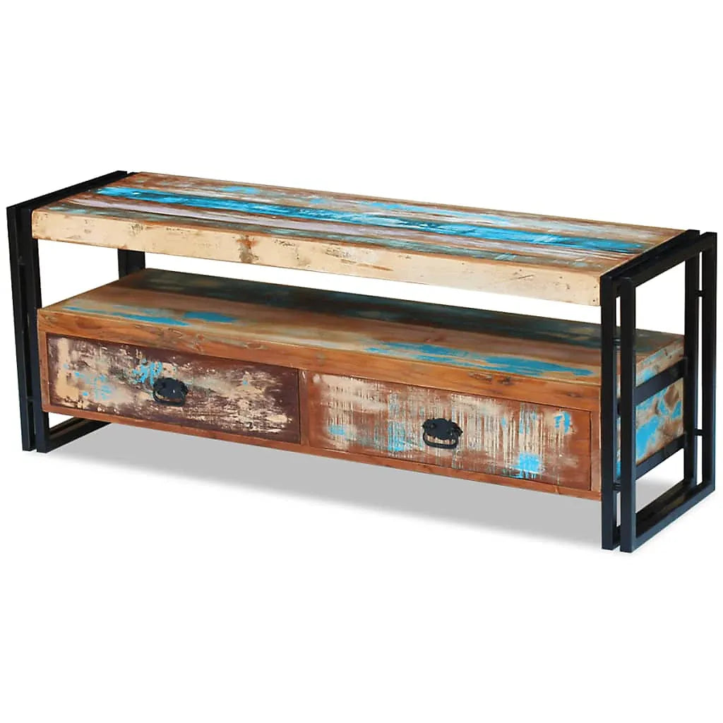 Berkfield TV Cabinet Solid Reclaimed Wood-Furniture Kingdom