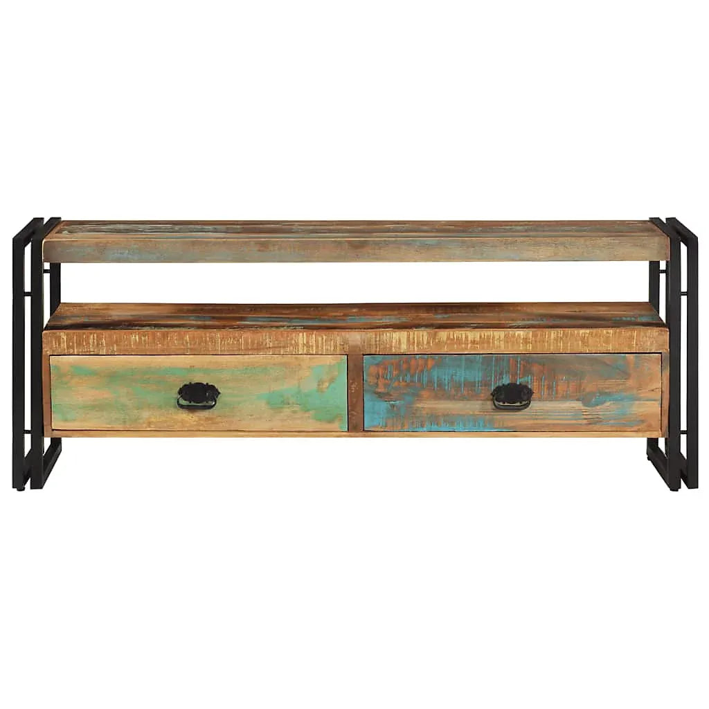 Berkfield TV Cabinet Solid Reclaimed Wood-Furniture Kingdom