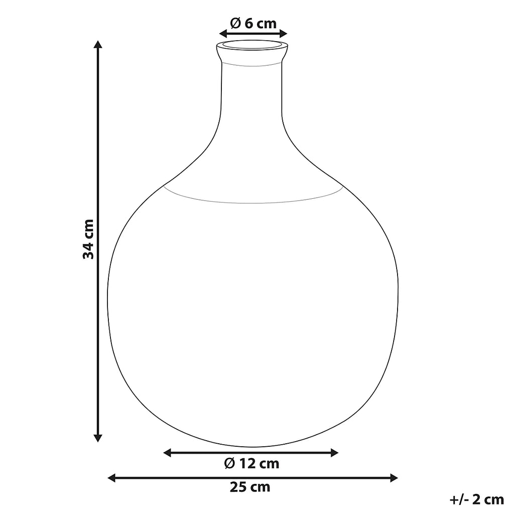 Flower Vase ACHAAR Glass 34 cm Olive Green-Furniture Kingdom