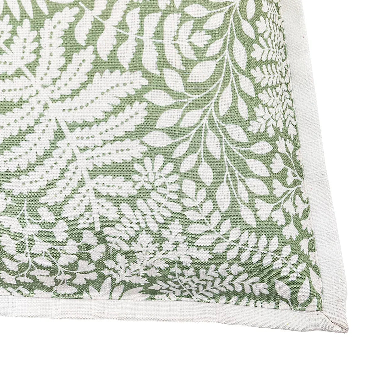 Gallery™ Natural & Olive Green Leaves Indoor Cushion, (L)45cm x (W)45cm-Furniture Kingdom