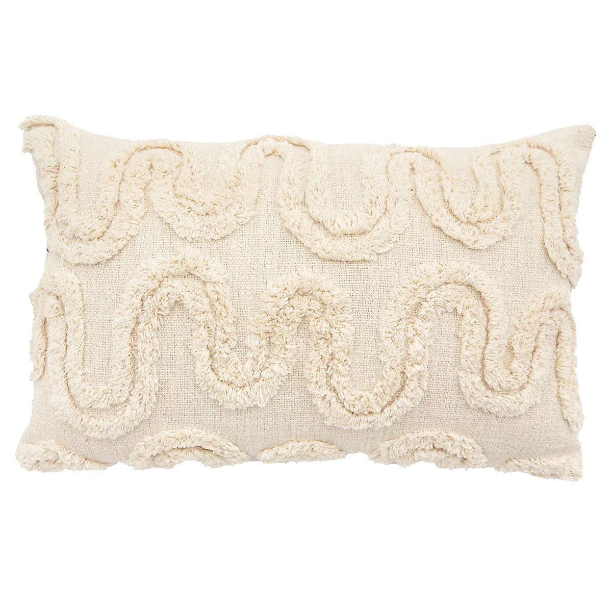 Gallery™ Sambhar Natural Textured Indoor Cushion, (L)55cm x (W)35cm-Furniture Kingdom