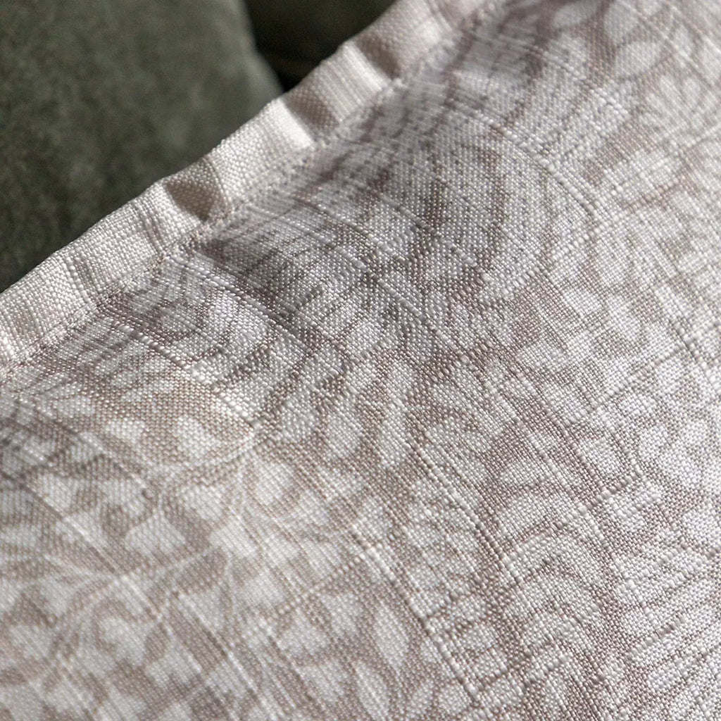 Gallery™ Taupe Leaves Print effect Indoor Cushion, (L)45cm x (W)45cm-Furniture Kingdom