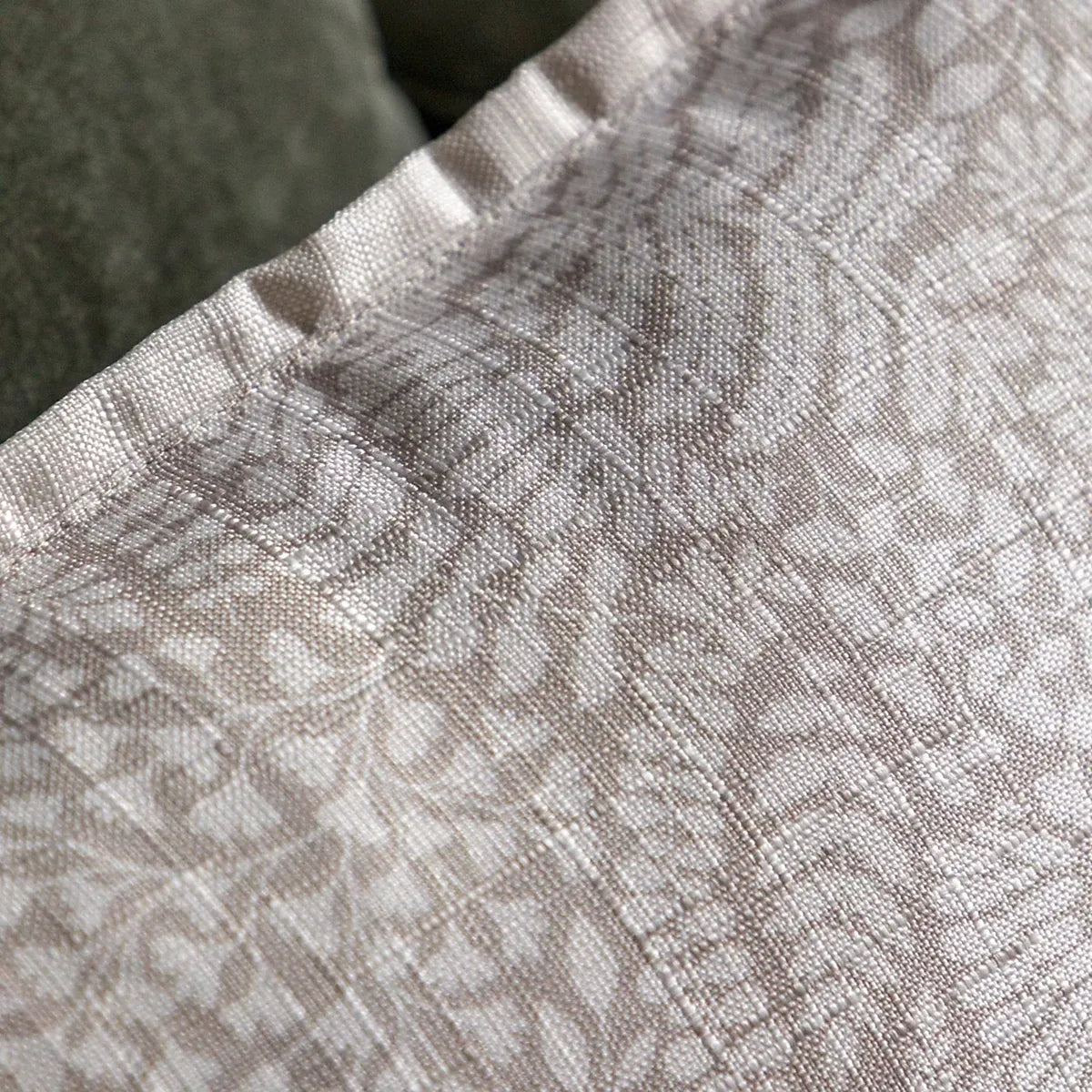 Gallery™ Taupe Leaves Print effect Indoor Cushion, (L)45cm x (W)45cm-Furniture Kingdom
