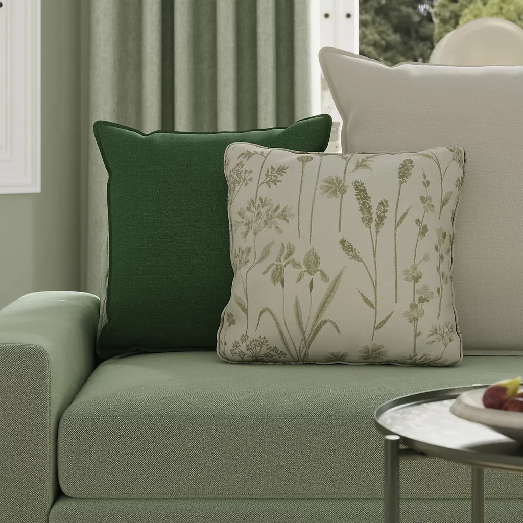 GoodHome Hiva Beige Indoor Cushion, (L)60cm x (W)60cm-Furniture Kingdom