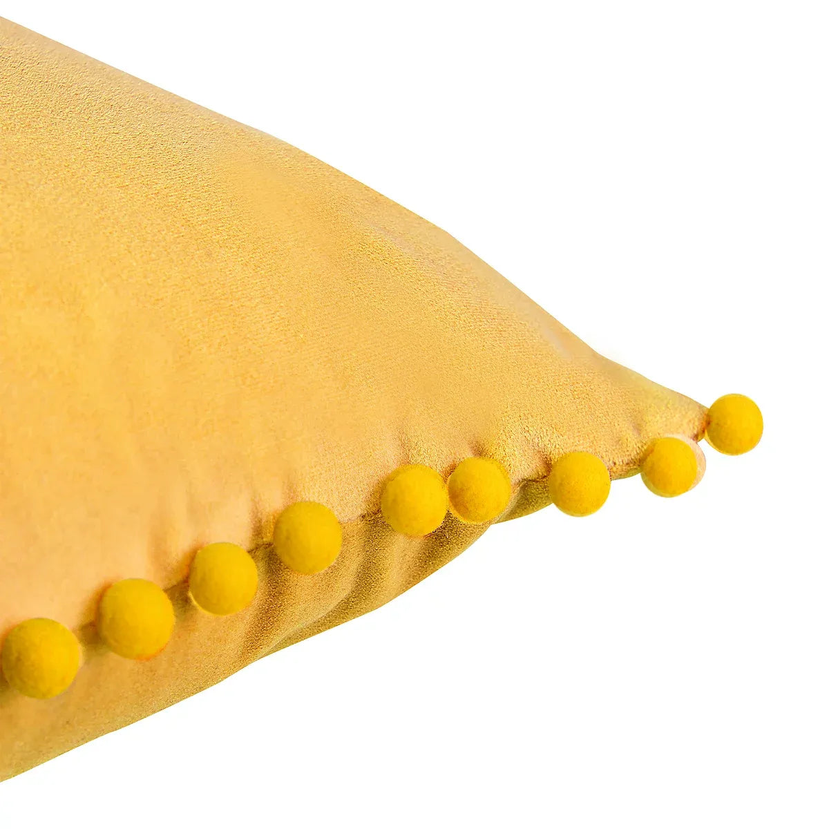 GoodHome Valgreta Yellow Rectangular Velvet effect Indoor Cushion, (L)30cm x (W)50cm-Furniture Kingdom