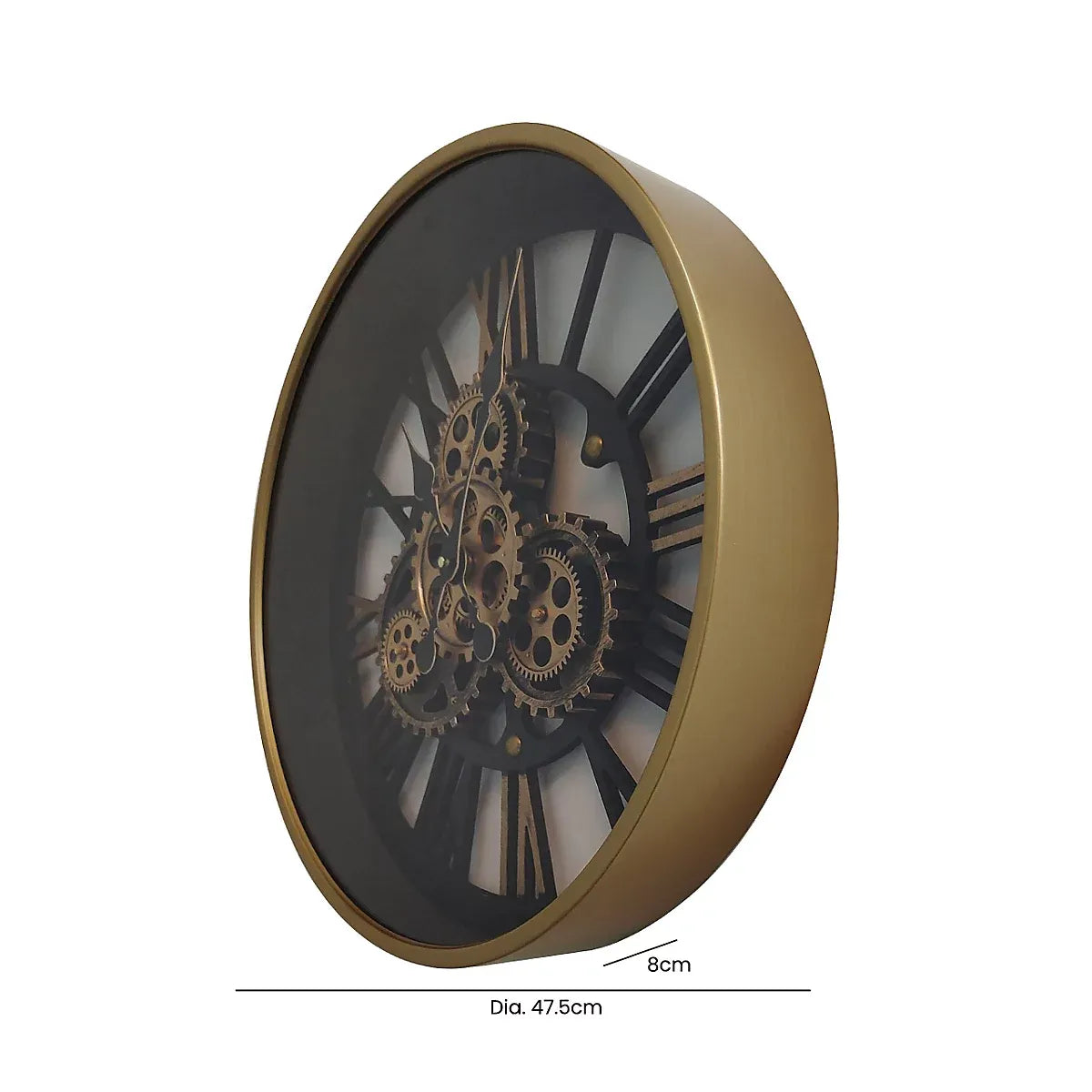 Metal Gear Wall Clock for Living & Bedroom Decoration-Furniture Kingdom