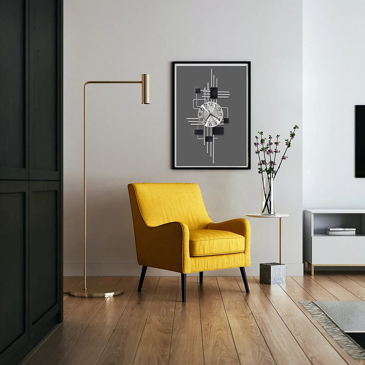 Modern Luxury Large Wall Clock Decorative Big Clock for Living Room & Home Decor-Furniture Kingdom