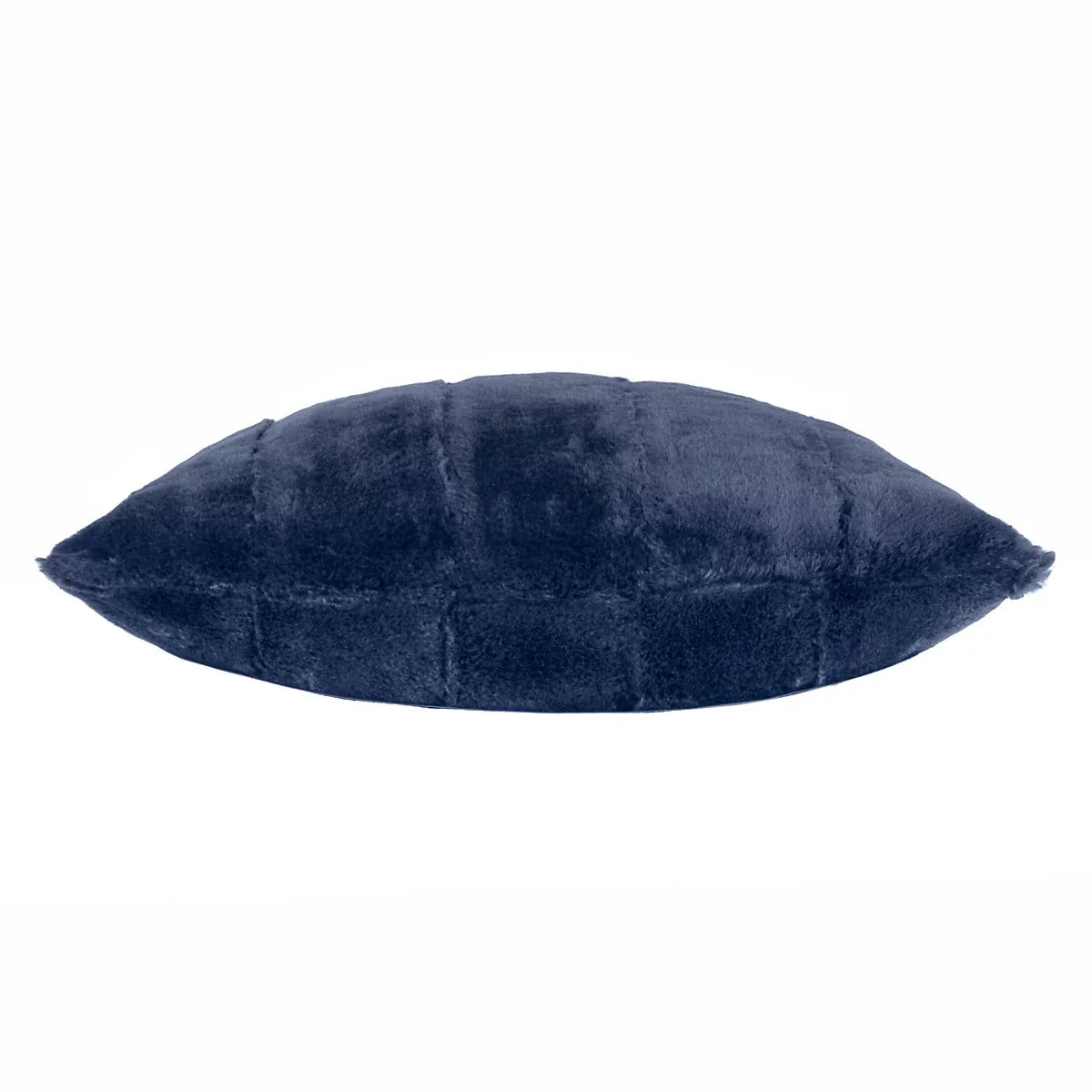 Paoletti Empress Navy Faux Fur effect Indoor Cushion, (L)45cm x (W)45cm-Furniture Kingdom