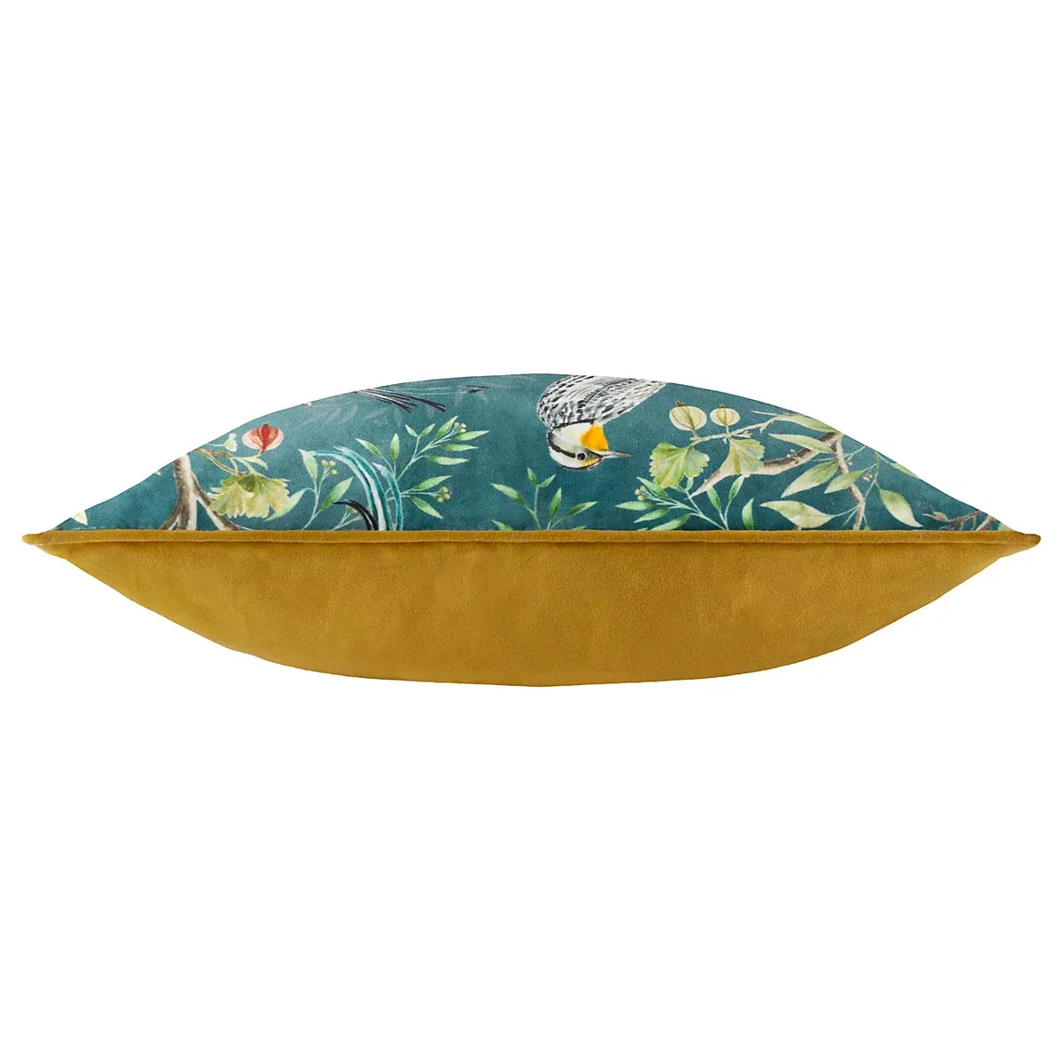 Paoletti Slate Blue Chinoiserie Print effect Indoor Cushion, (L)45cm x (W)45cm-Furniture Kingdom