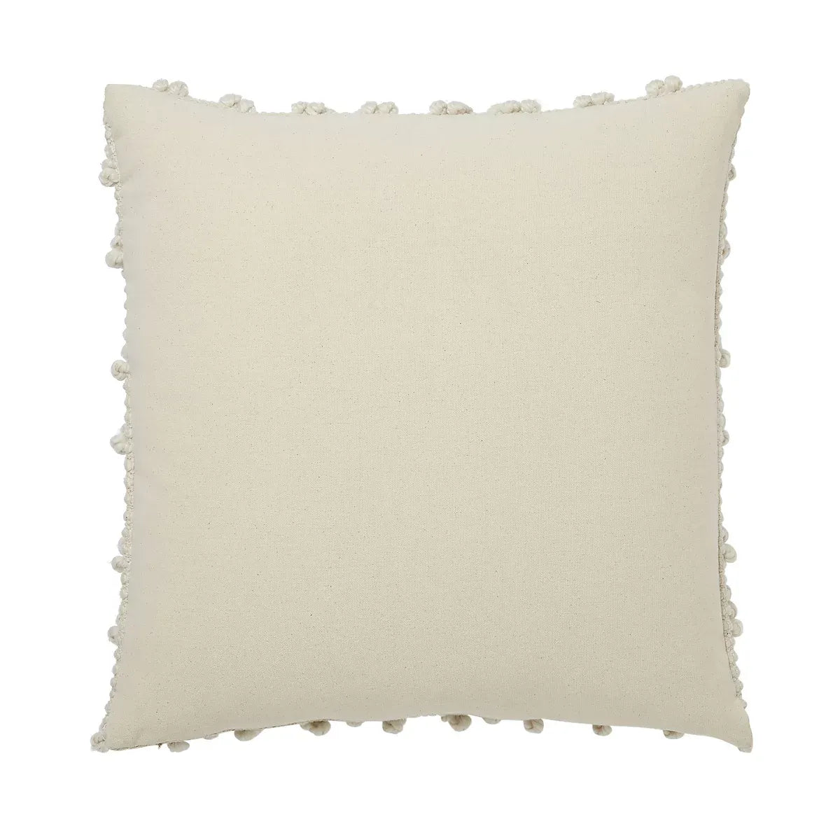 Pondicherry Beige Loop chevron Woven & jacquard effect Indoor Cushion, (L)50cm x (W)50cm-Furniture Kingdom